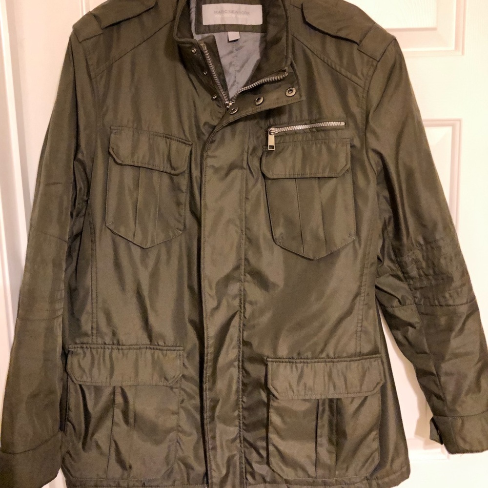 Green Andrew Marc Utility Jacket Large - image 1